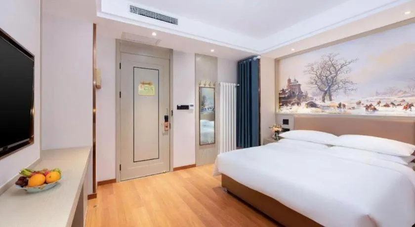 Bed in Vienna Hotel Beijing Changping Metro Station