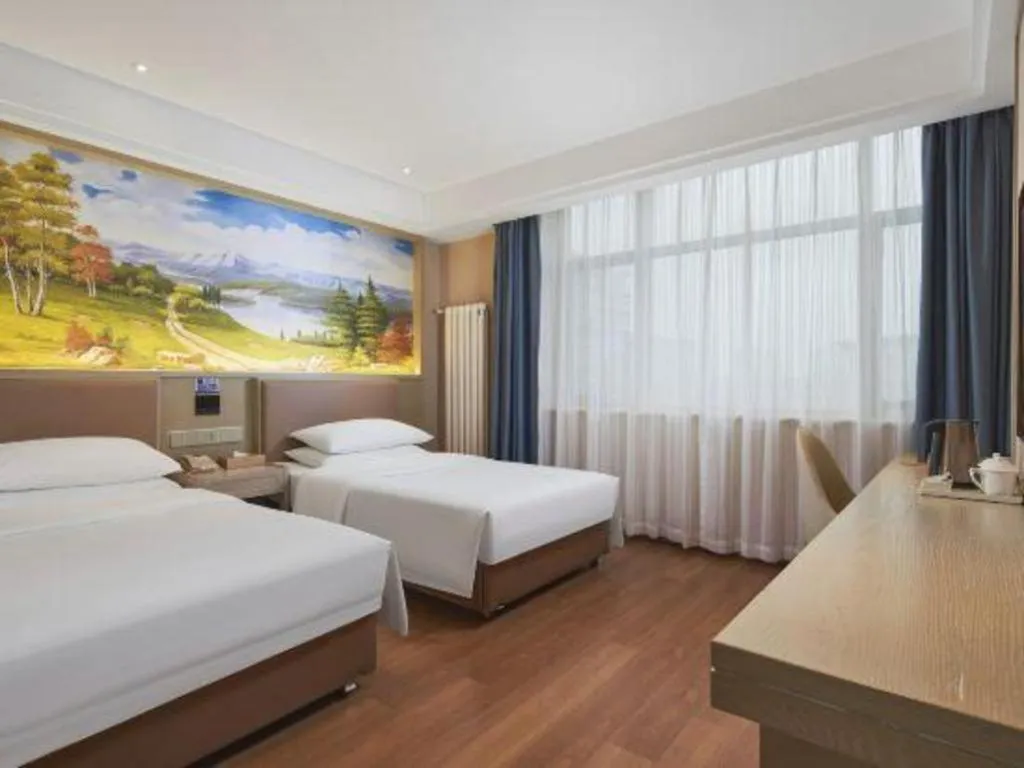 Bed in Vienna Hotel Beijing Changping Metro Station