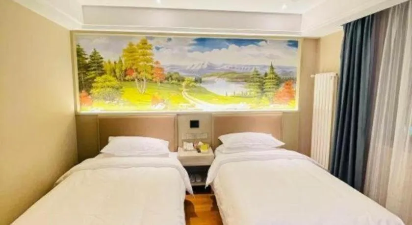 Bed in Vienna Hotel Beijing Changping Metro Station