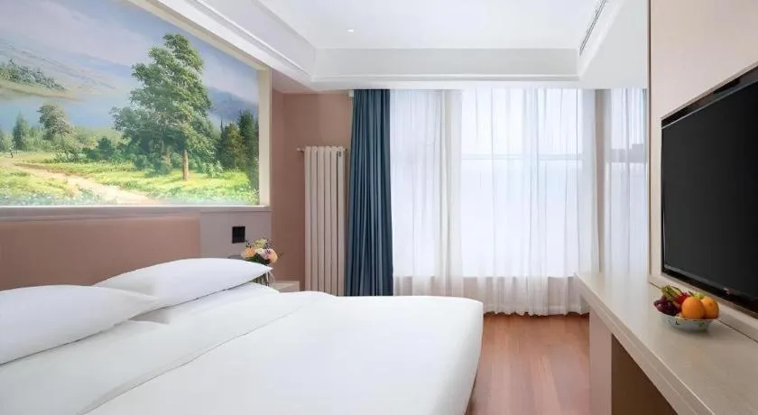 Bed in Vienna Hotel Beijing Changping Metro Station