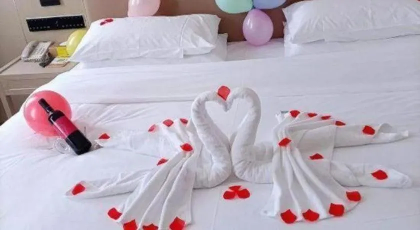 Bed in Vienna Hotel Beijing Changping Metro Station