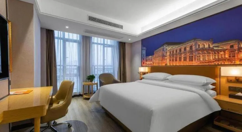 Bed in Vienna Hotel Jiangxi Shangrao High-Speed Railway Station