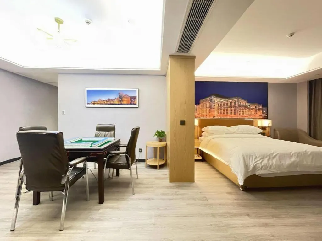 Bed in Vienna Hotel Jiangxi Shangrao High-Speed Railway Station