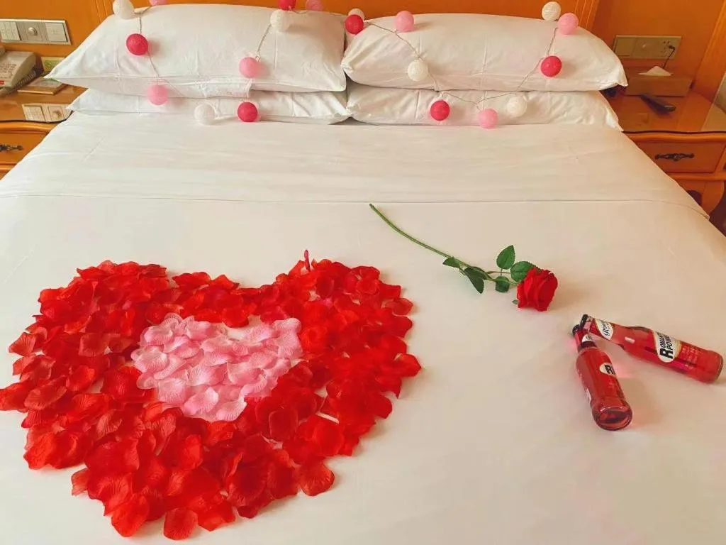 Bed in Vienna Hotel Guangxi Beiliu Passenger Station