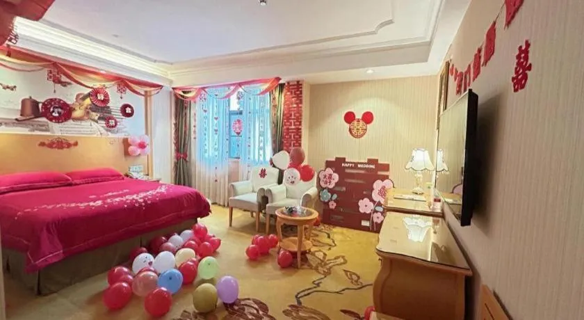 Bed in Vienna Hotel Guangxi Beiliu Passenger Station