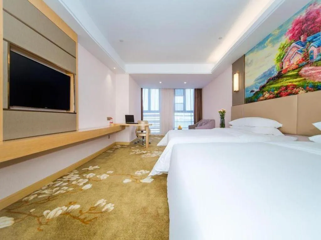 Bed in Vienna Hotel Wuhan Wenhua Avenue Jiangxia Keting Metro Station