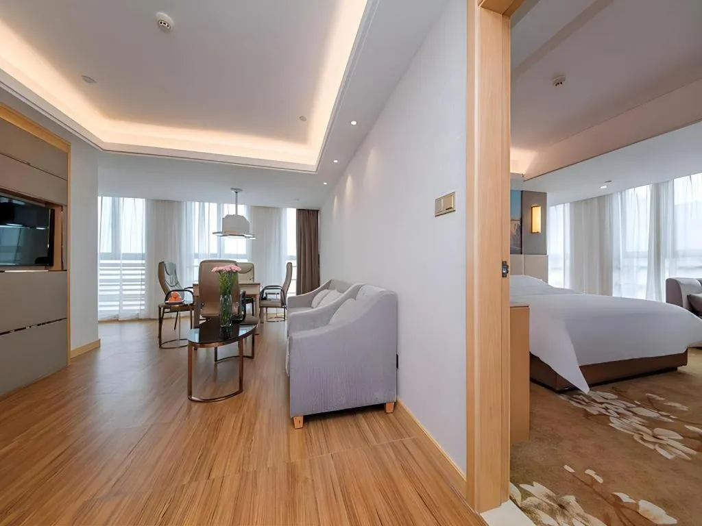 Bed in Vienna Hotel Wuhan Wenhua Avenue Jiangxia Keting Metro Station