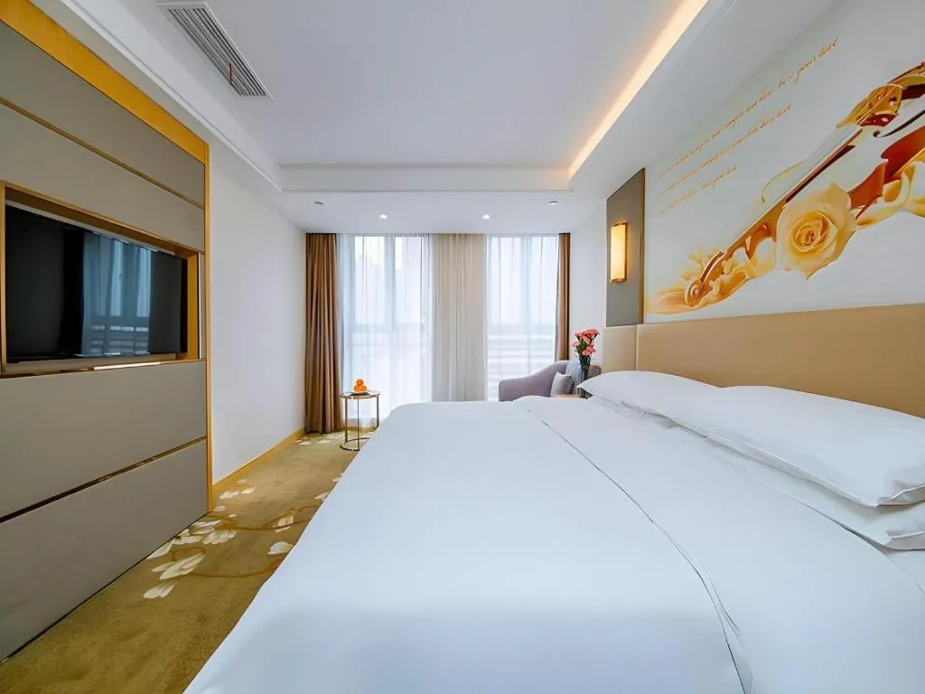 Bed in Vienna Hotel Wuhan Wenhua Avenue Jiangxia Keting Metro Station