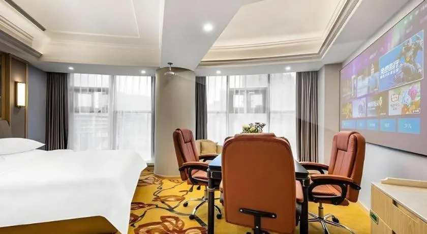 Bed in Vienna Hotel Zhejiang Lishui Qingtian Post Building