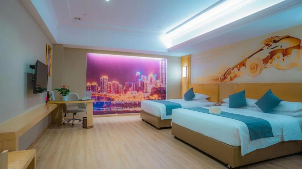 Bed in Vienna Hotel Chongqing Jiefangbei Hongyadong