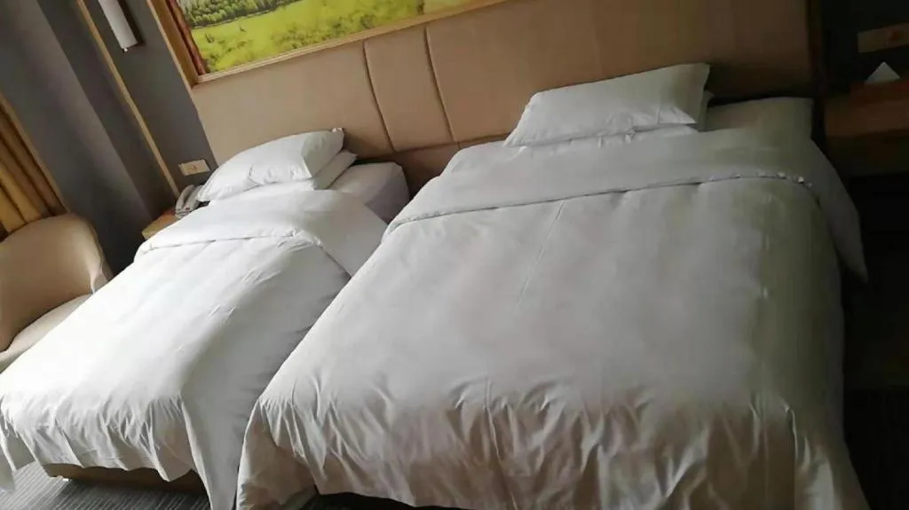 Bed in Vienna Hotel Anhui Lujiang International Building Materials Market Wuzhong