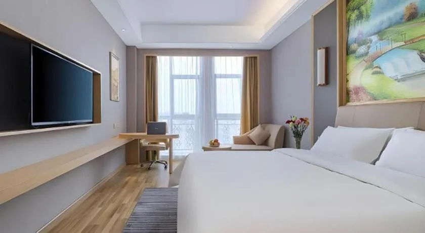 Bed in Vienna Hotel Anhui Lujiang International Building Materials Market Wuzhong