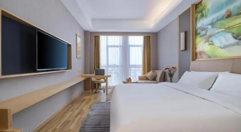 Bed in Vienna Hotel Anhui Lujiang International Building Materials Market Wuzhong