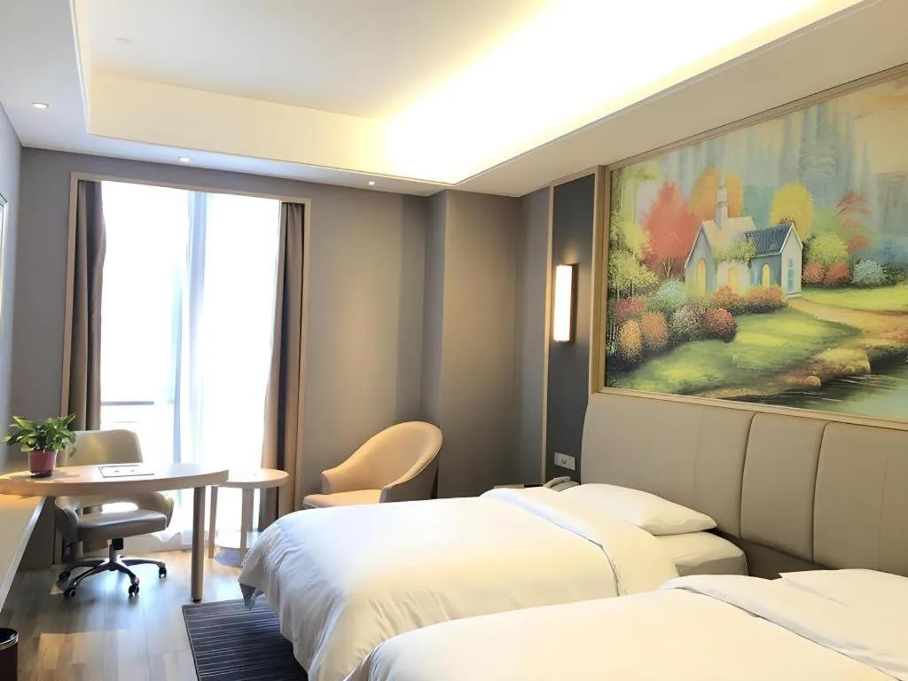 Bed in Vienna Hotel Anhui Lujiang International Building Materials Market Wuzhong