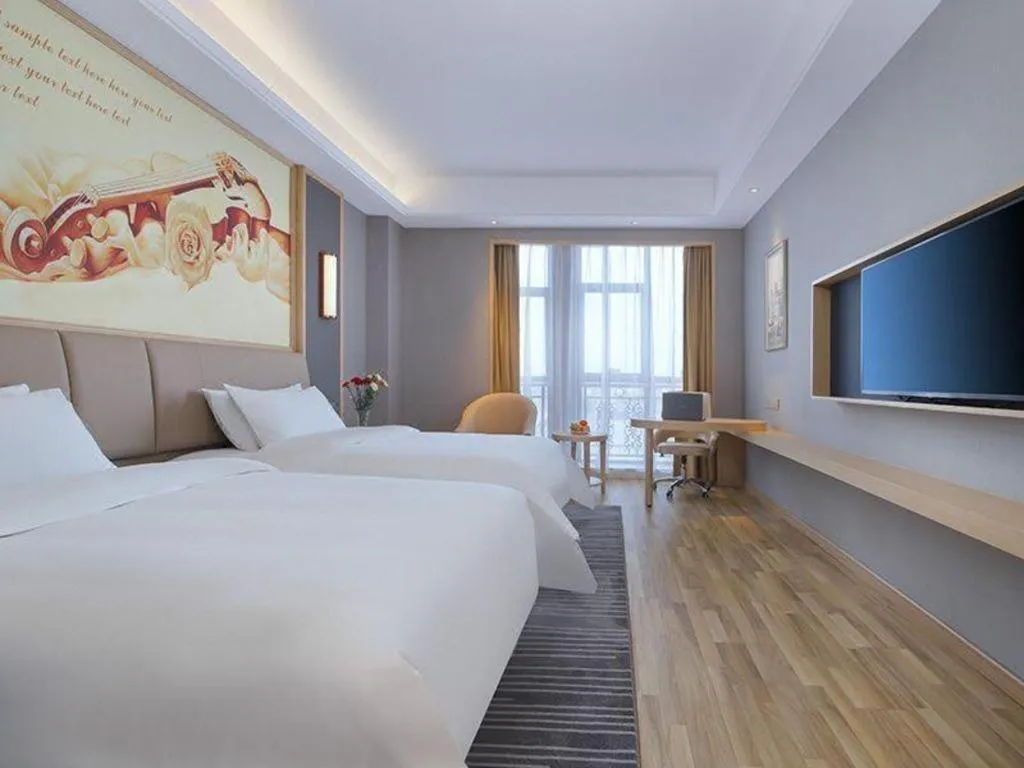 Bed in Vienna Hotel Anhui Lujiang International Building Materials Market Wuzhong