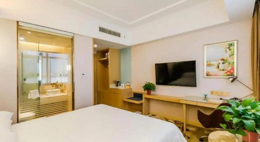 Bed in Vienna Hotel Shandong Qingdao Jiaodong International Airport Hai'er Avenue