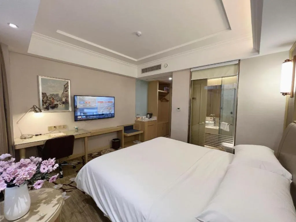 Bed in Vienna Hotel Shandong Qingdao Jiaodong International Airport Hai'er Avenue