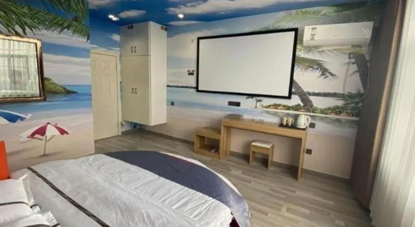 Bed in Jun Light Hotel Jiangxi Jiujiang Yongxiu County Dongyong Mall