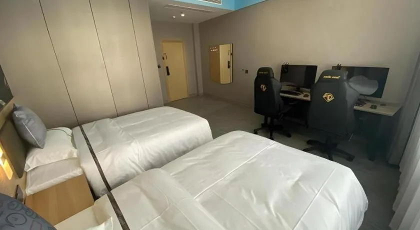 Bed in Jun Light Hotel Jiangxi Jiujiang Yongxiu County Dongyong Mall