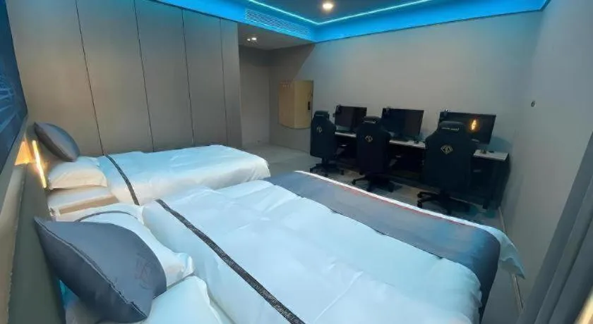 Bed in Jun Light Hotel Jiangxi Jiujiang Yongxiu County Dongyong Mall