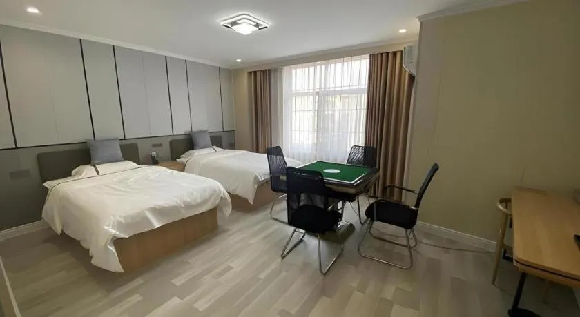 Bed in Jun Light Hotel Jiangxi Jiujiang Yongxiu County Dongyong Mall