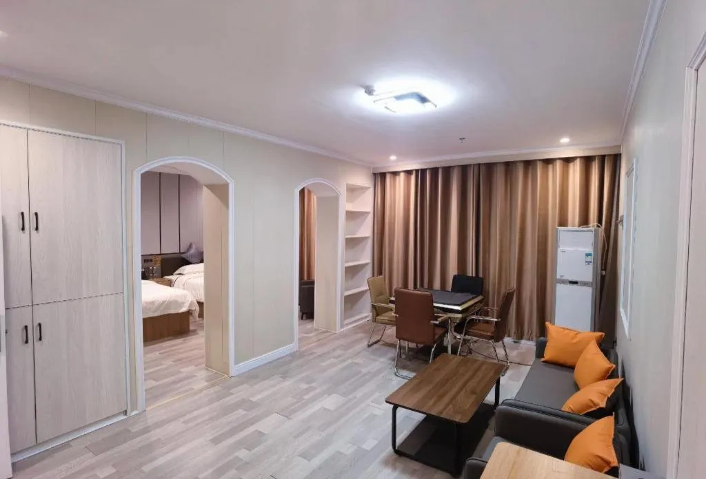 Bed in Jun Light Hotel Jiangxi Jiujiang Yongxiu County Dongyong Mall