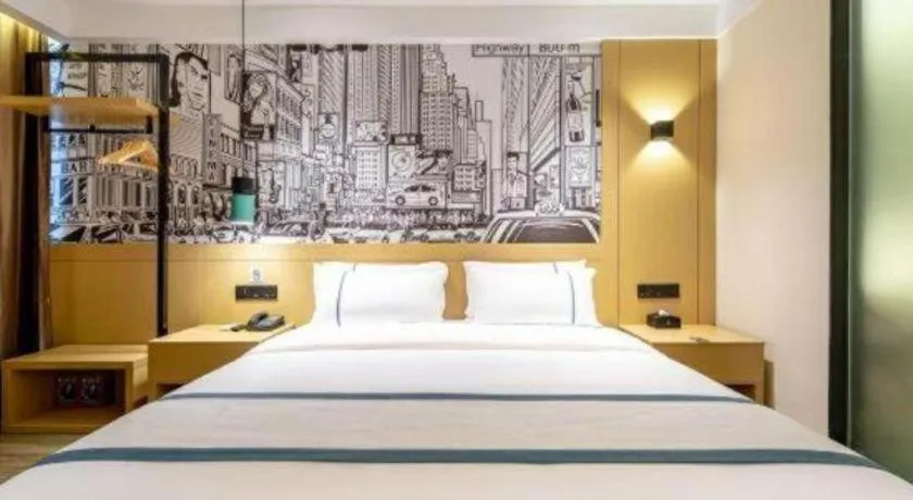 Bed in City Comfort Inn Nanning Kuaihuan Building Materials Market Yongwu Road Metro Station