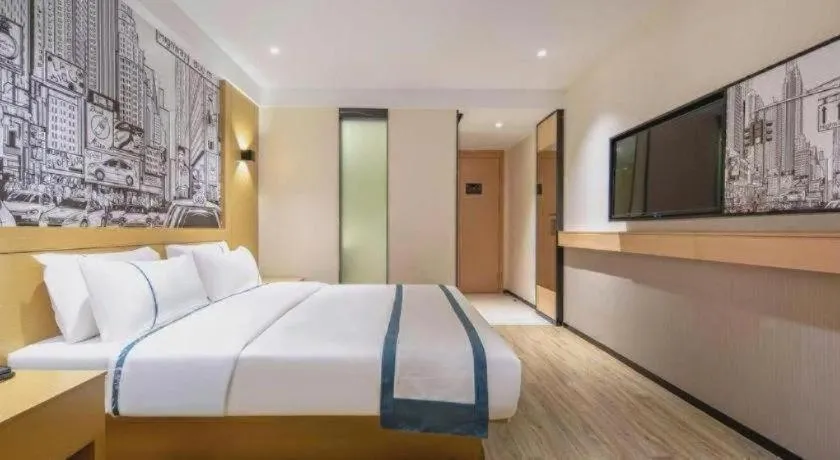 Bed in City Comfort Inn Nanning Kuaihuan Building Materials Market Yongwu Road Metro Station