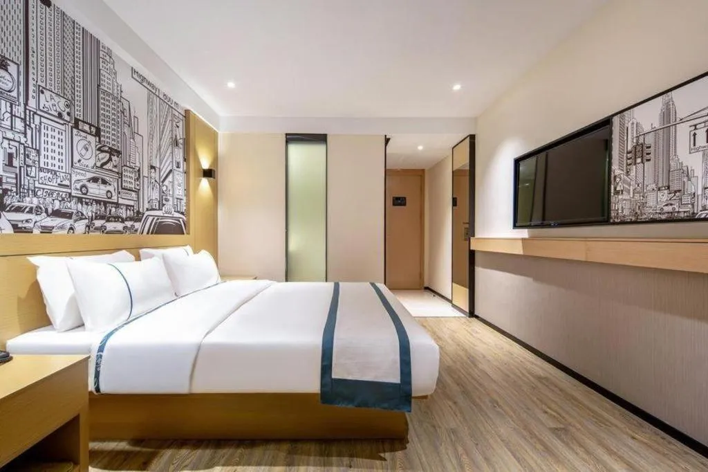 Bed in City Comfort Inn Nanning Kuaihuan Building Materials Market Yongwu Road Metro Station