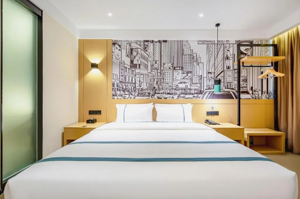 Bed in City Comfort Inn Nanning Kuaihuan Building Materials Market Yongwu Road Metro Station