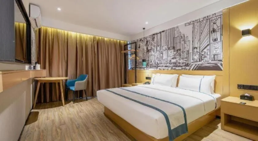 Bed in City Comfort Inn Nanning Kuaihuan Building Materials Market Yongwu Road Metro Station