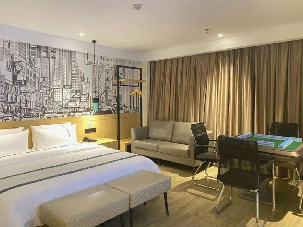 Bed in City Comfort Inn Nanning Kuaihuan Building Materials Market Yongwu Road Metro Station