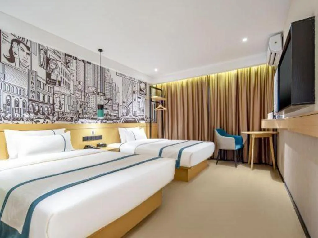 Bed in City Comfort Inn Nanning Kuaihuan Building Materials Market Yongwu Road Metro Station