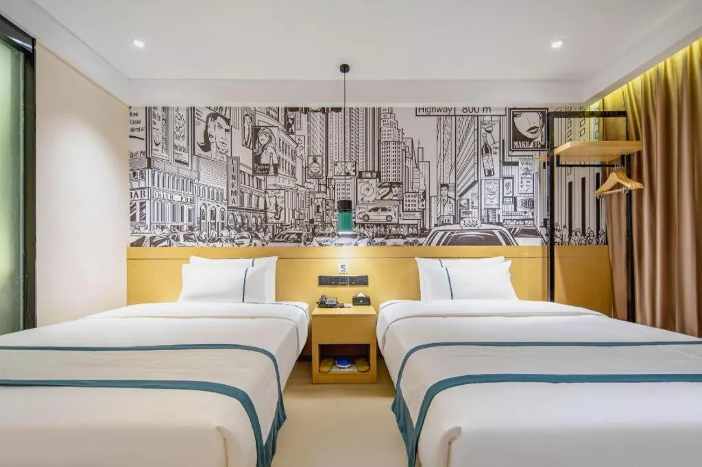 Bed in City Comfort Inn Nanning Kuaihuan Building Materials Market Yongwu Road Metro Station