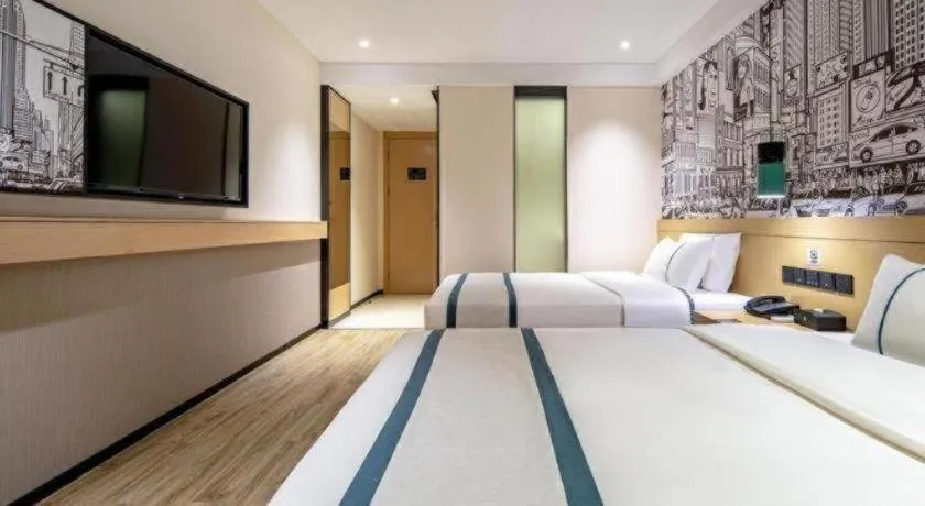 Bed in City Comfort Inn Nanning Kuaihuan Building Materials Market Yongwu Road Metro Station