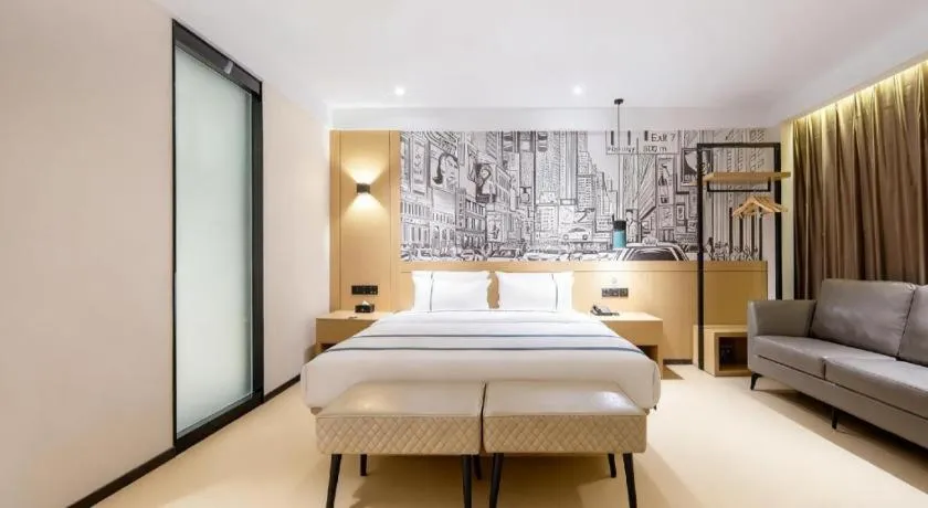 Bed in City Comfort Inn Nanning Kuaihuan Building Materials Market Yongwu Road Metro Station