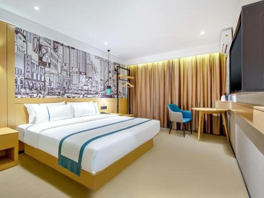 Bed in City Comfort Inn Nanning Kuaihuan Building Materials Market Yongwu Road Metro Station