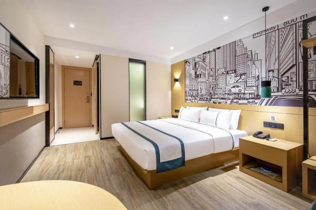Bed in City Comfort Inn Nanning Kuaihuan Building Materials Market Yongwu Road Metro Station