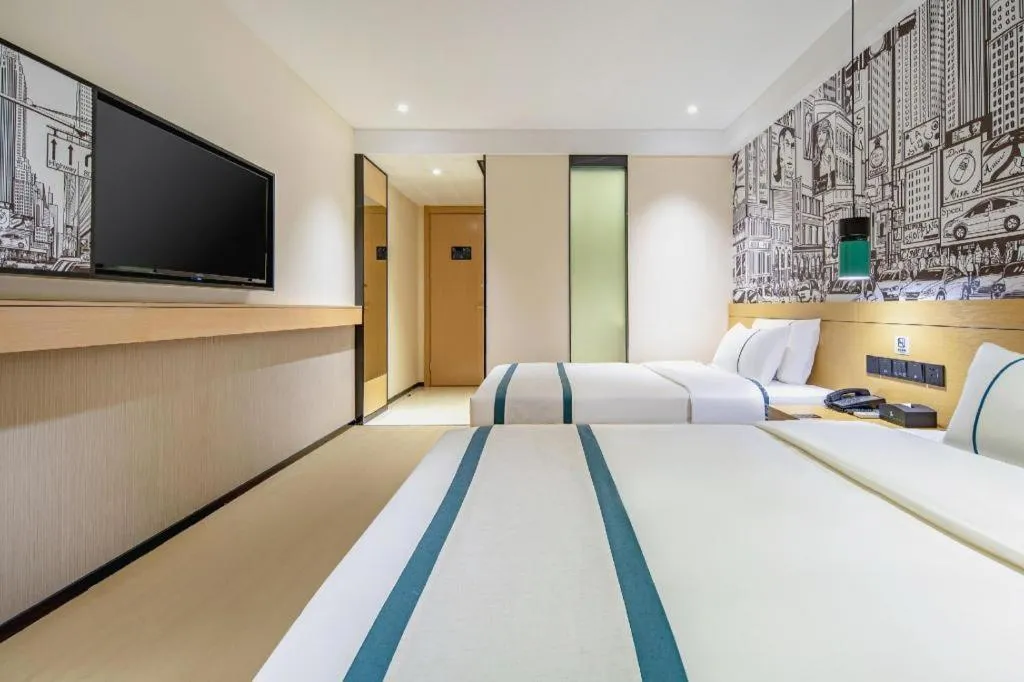 Bed in City Comfort Inn Nanning Kuaihuan Building Materials Market Yongwu Road Metro Station