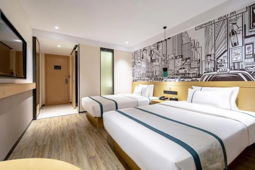 Bed in City Comfort Inn Nanning Kuaihuan Building Materials Market Yongwu Road Metro Station