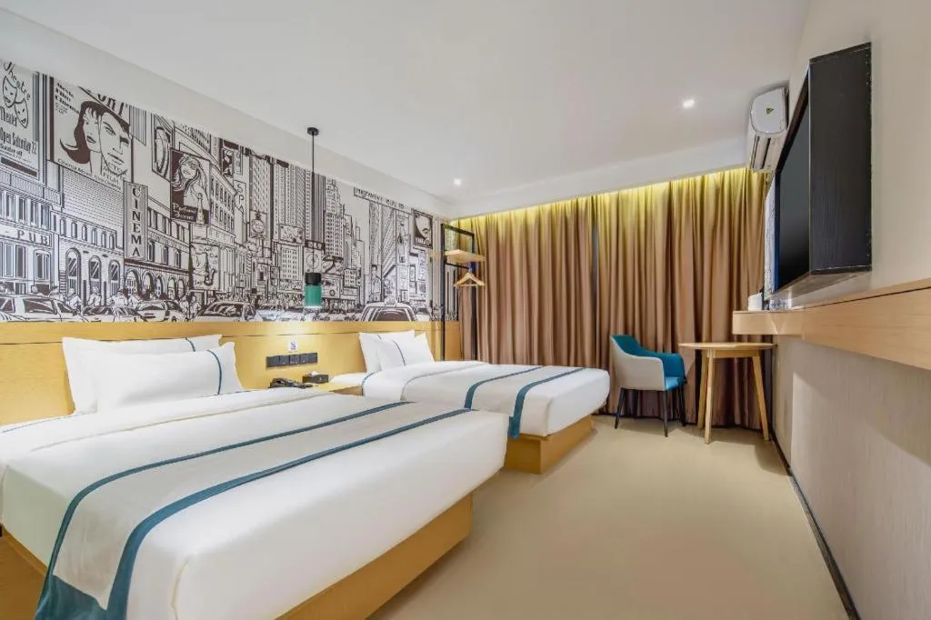 Bed in City Comfort Inn Nanning Kuaihuan Building Materials Market Yongwu Road Metro Station