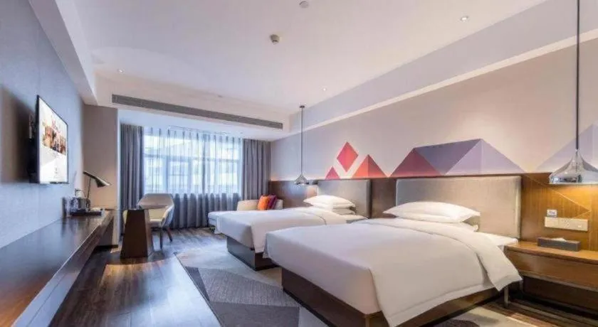 Bed in Borrman Hotel Baise High-speed Railway Station Hengning Plaza
