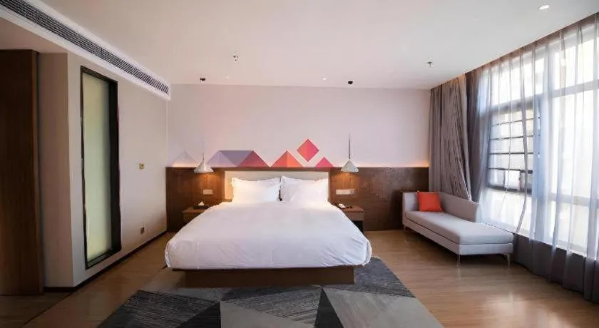 Bed in Borrman Hotel Baise High-speed Railway Station Hengning Plaza