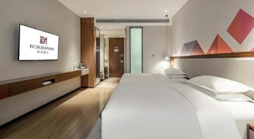 Bed in Borrman Hotel Baise High-speed Railway Station Hengning Plaza