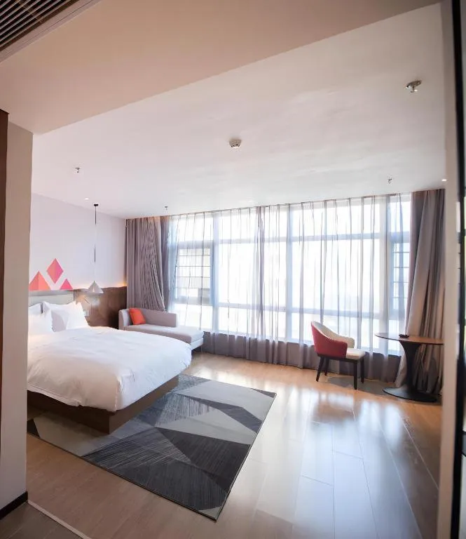 Bed in Borrman Hotel Baise High-speed Railway Station Hengning Plaza