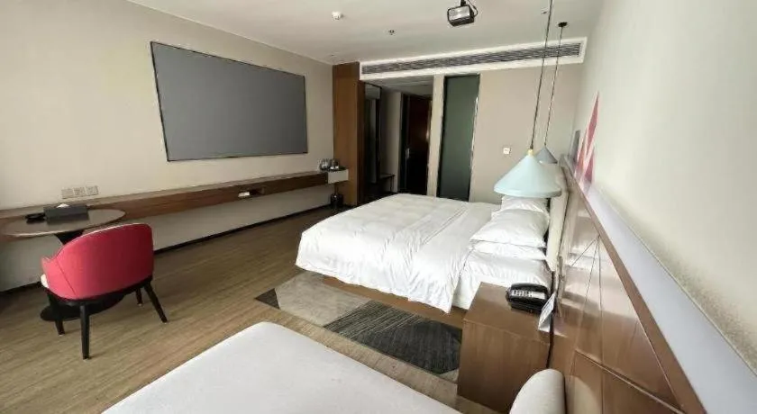 Bed in Borrman Hotel Baise High-speed Railway Station Hengning Plaza