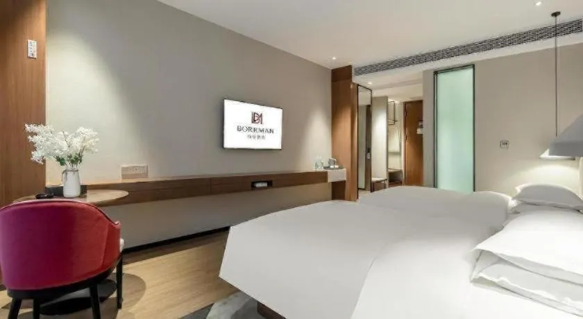 Bed in Borrman Hotel Baise High-speed Railway Station Hengning Plaza