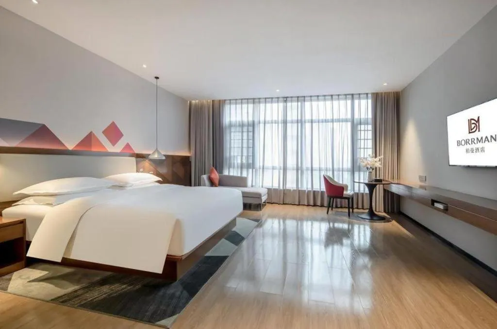 Bed in Borrman Hotel Baise High-speed Railway Station Hengning Plaza