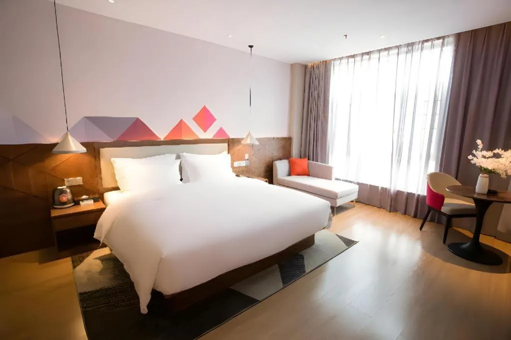 Bed in Borrman Hotel Baise High-speed Railway Station Hengning Plaza