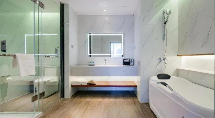 Bed in Borrman Hotel Xi'an North High-speed Railway Station